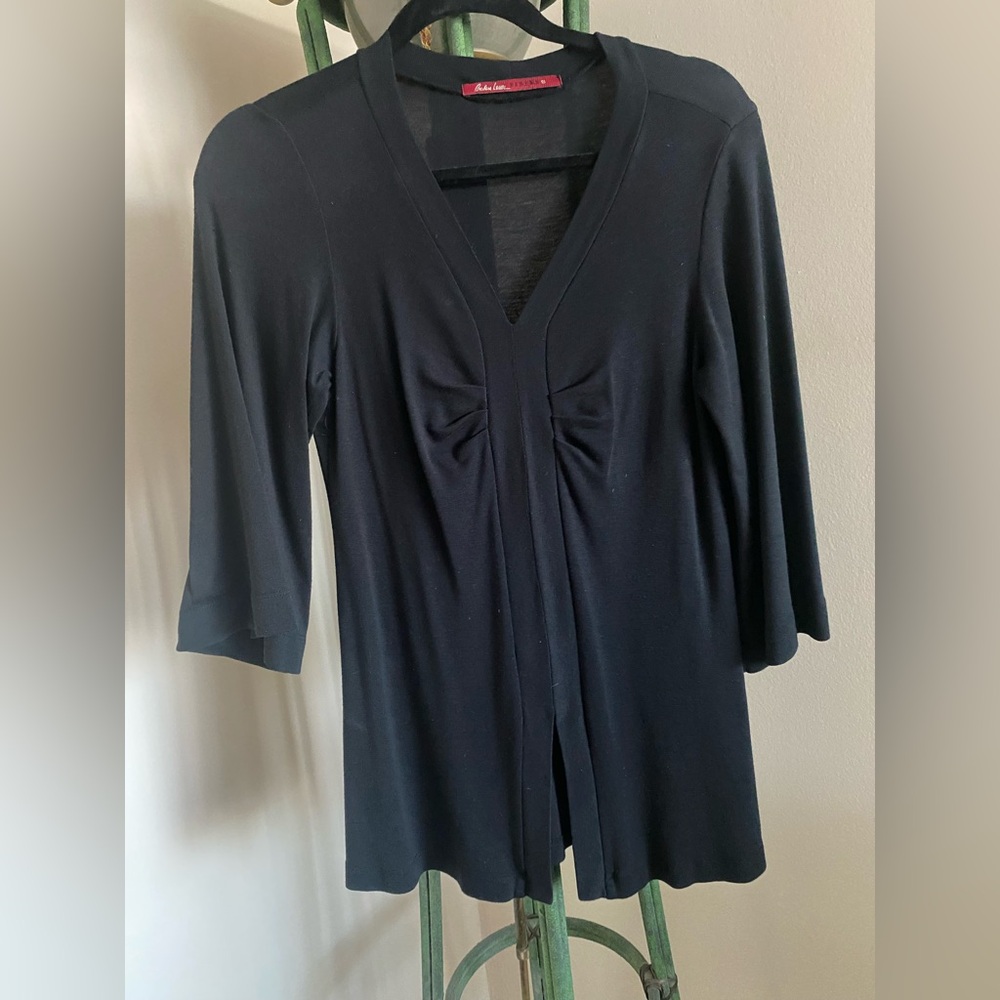 Black V Neck Top